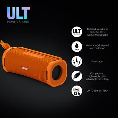 Sony ULT Field 1 bærbar høyttaler (oransje)