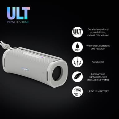 Sony ULT Field 1 bærbar høyttaler (hvit)