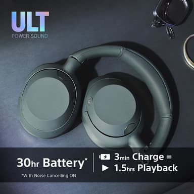 Sony ULT Wear trådløse around-ear hodetelefoner (sort)