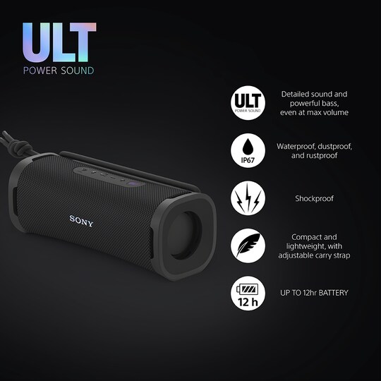 Sony ULT Field 1 bærbar høyttaler (sort)