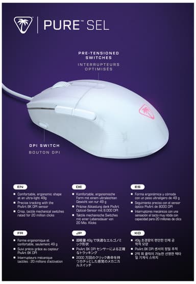 Turtle Beach Pure SEL gamingmus (hvit)