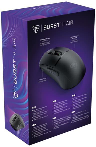 Turtle Beach Burst II Air trådløs gamingmus (sort)