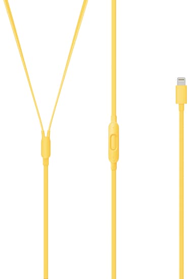 Beats urBeats3 in-ear hodetelefoner med Lightning-inngang (gul)