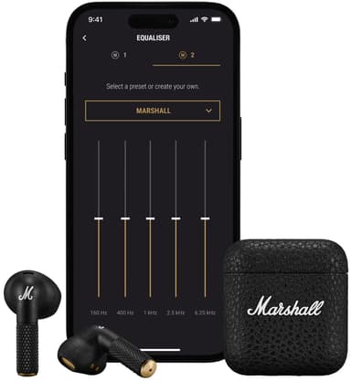Marshall Minor IV helt trådløse in-ear hodetelefoner (sort)