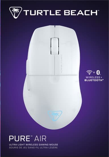 Turtle Beach Pure Air trådløs gamingmus (hvit)