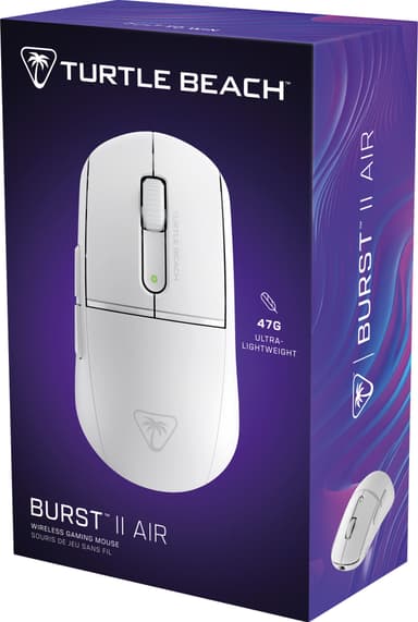 Turtle Beach Burst II Air trådløs gamingmus (hvit)