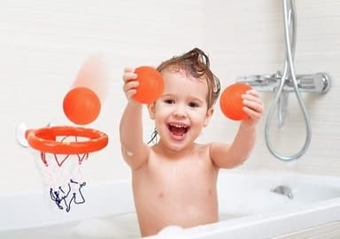 Basketsett for badet