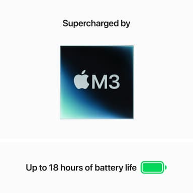 MacBook Air 13 M3 10C GPU/8/1TB (stellargrå)
