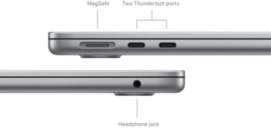MacBook Air 13 M3 10C GPU/8/1TB (stellargrå)