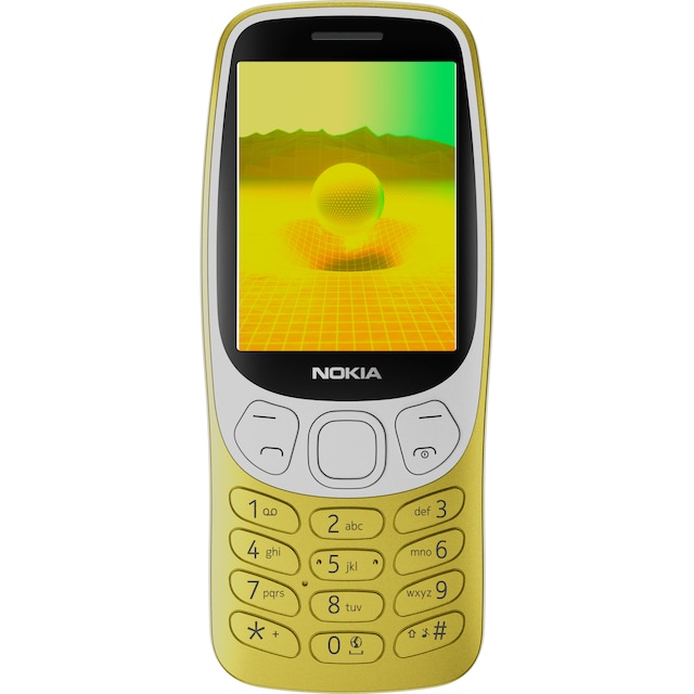 Nokia 3210 4G klassisk mobiltelefon (gull)
