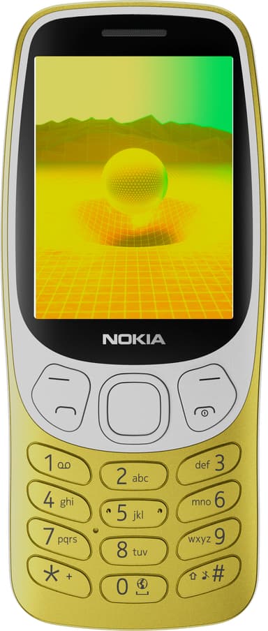 Nokia 3210 4G klassisk mobiltelefon (gull)