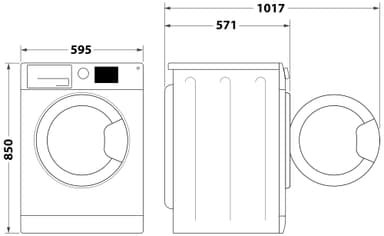 Whirlpool vaskemaskin FFB 7469 WV EE