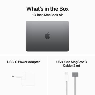 MacBook Air 13 M3 10C GPU/16/1TB (stellargrå)