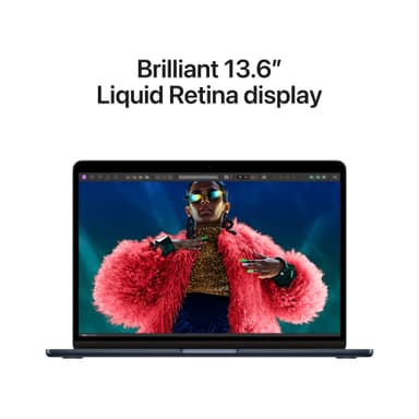 MacBook Air 13 M3 10C GPU/16/256GB (midnatt)