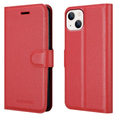 iPhone 14 Deksel Etui Case (rød)
