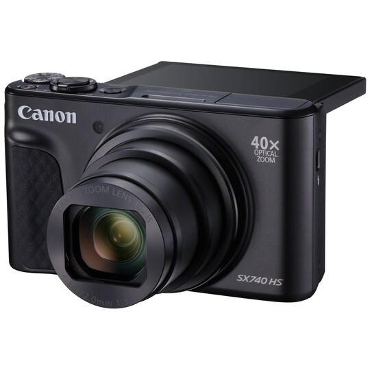 Canon PowerShot SX740 HS zoom-kamera (sort)
