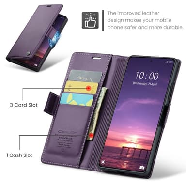 CASEME Lommebok-deksel Xiaomi 14 - Lilla
