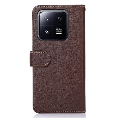 KHAZNEH Lommebok-deksel til Xiaomi 14 - brun/blå