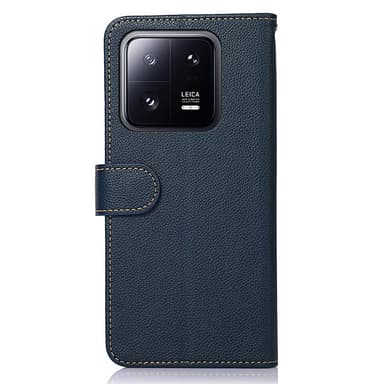 KHAZNEH Lommebok-deksel til Xiaomi 14 - Blå/Brun