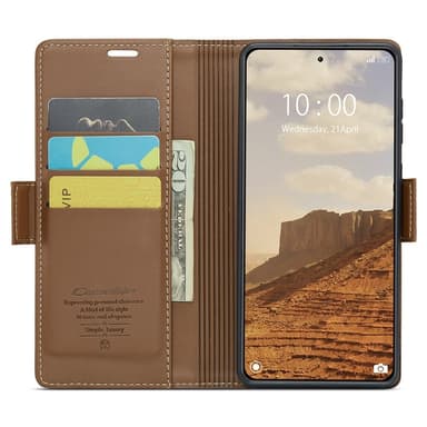 CASEME Lommebok-deksel Xiaomi 14 - Brun