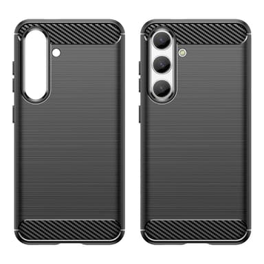 Samsung Galaxy S24 Karbonfiber Teksturdeksel - Svart
