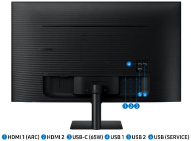 Samsung Smart Monitor M7 32" skjerm (sort)