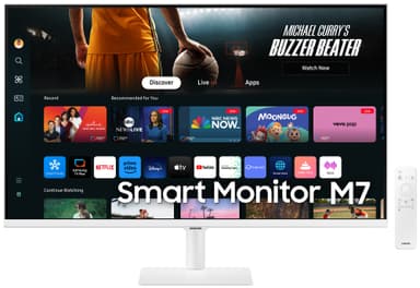 Samsung Smart Monitor M7 32" skjerm (hvit)
