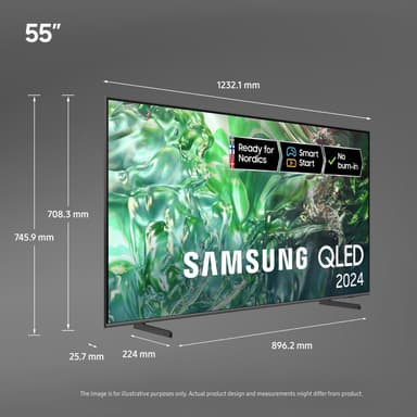 Samsung 55" Q68D 4K QLED Smart-TV (2024)