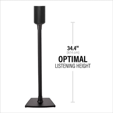 SANUS Gulvstativ for Sonos Era 100 Single Svart