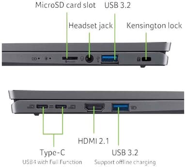 Acer Swift Go R5-8645HS/16/512/OLED 14" bærbar PC