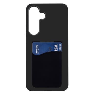 Silikon deksel med kortholder Samsung Galaxy A55 - Svart