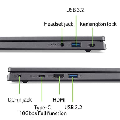 Acer Aspire 3 i3-N305/8/128 17,3" bærbar PC