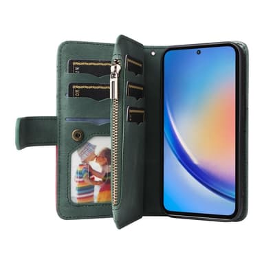 KS Lommebok-deksel til Samsung Galaxy A35 - Grønn
