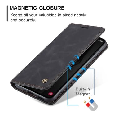 CASEME Lommebok-deksel Samsung Galaxy A35 5G - Svart