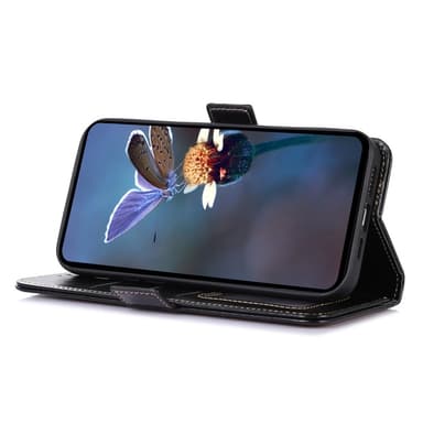 ABEEL Til Samsung Galaxy A55 Skinn Magnetisk Veske Crazy Horse Texture
