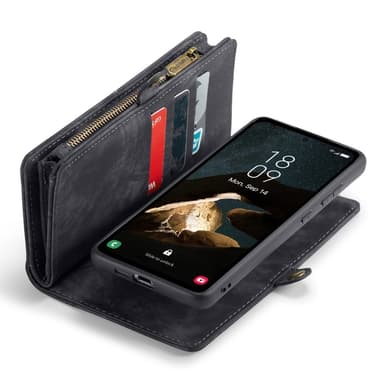 Til Samsung Galaxy A55 5G Caseme Retro Lommebok-deksel - Svart