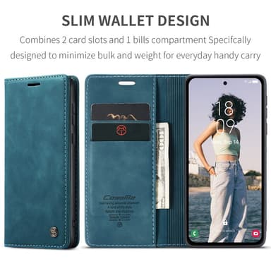 CASEME Lommebok-deksel Samsung Galaxy A35 5G - Blå