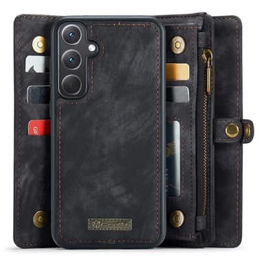 Til Samsung Galaxy A35 5G Caseme Retro Lommebok-deksel - Svart