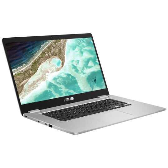 Asus Chromebook C523, 15.6" HD bærbar PC (sølv/sort)