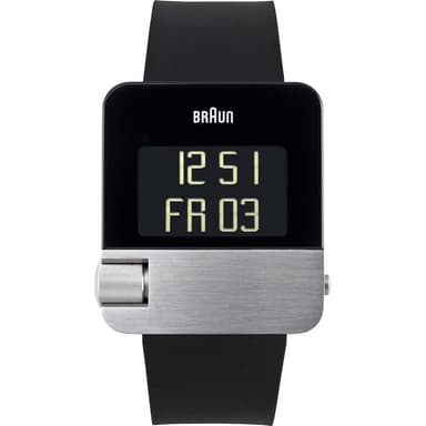 Braun prestige digital klokke med gummi rem