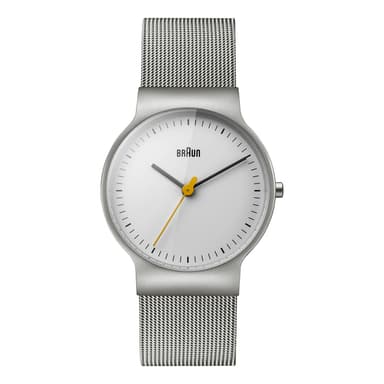 Braun klassisk slim klokke med mesh rem