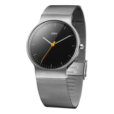 Braun klassisk slim klokke med mesh rem