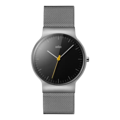 Braun klassisk slim klokke med mesh rem