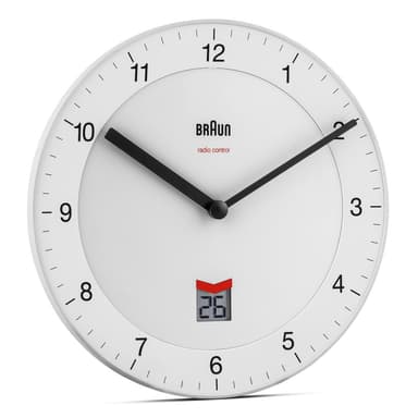 Braun klassisk european radio controlled veggklokke
