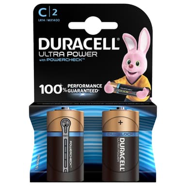 Duracell batteri Ultra Power C (2 stk)