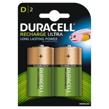 Duracell Recharge Plus D 3000mAh 2 stk