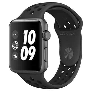 Apple Watch Series 3 Nike+ 38 mm (antrasitt/sort reim)