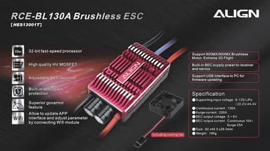 Align 130A ESC 6-12S inc BEC