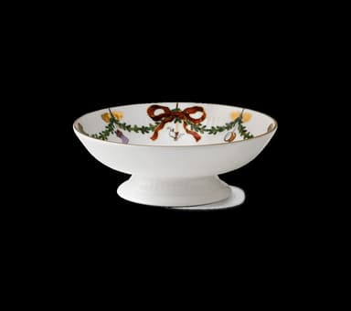Royal copenhagen stjerne riflet christmas skål m/ fot 18 cm