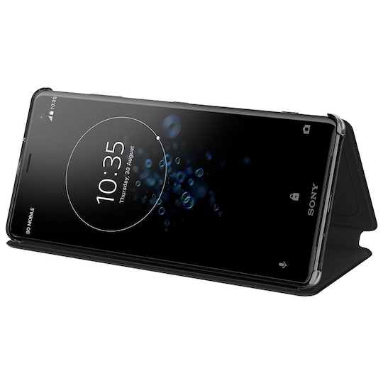 Sony Xperia XZ3 Style Stand deksel (sort)